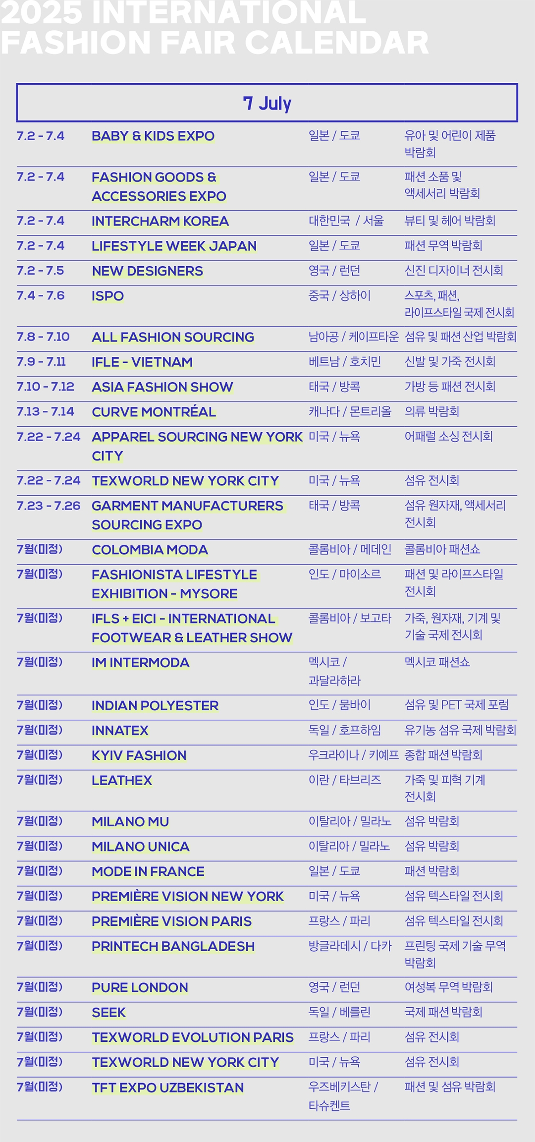 [2025 해외 캘린더] 7~8월 글로벌 패션 행사 261-Image
